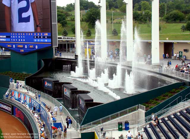 Kansas City, Missouri - September 27, 2009: Fountain Seats At Kauffman  Stadium, Home Of The Kansas City Royals Stock Photo, Picture and Royalty  Free Image. Image 7131534.